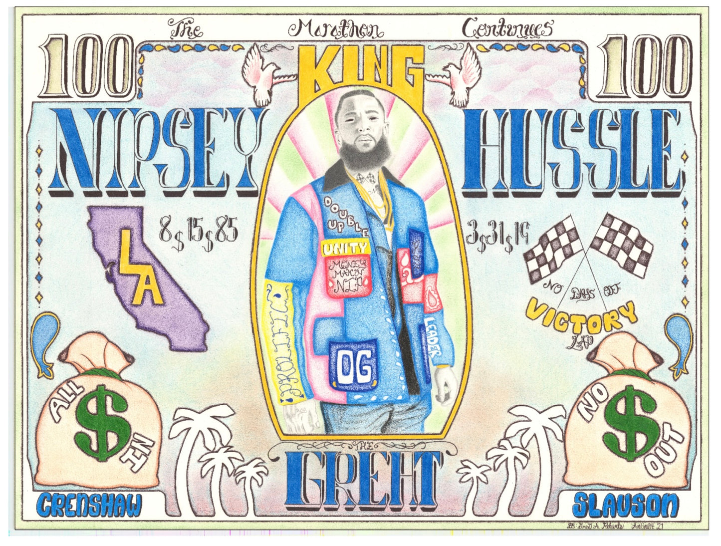 “ALL $ IN” Sticker